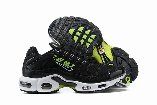 Nike Air Max Plus Tn Men's Running Shoes Black Green-64 - Click Image to Close